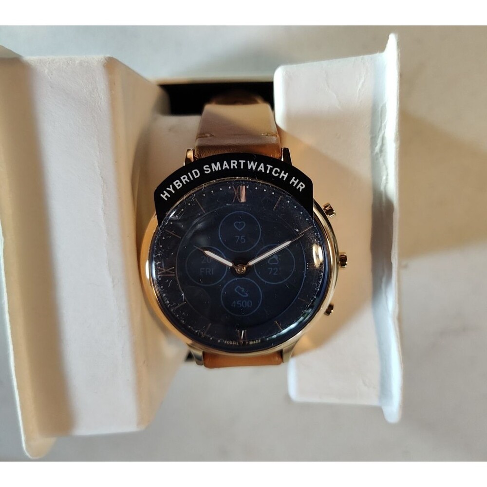 Fossil Hybrid Smartwatch HR Charter Brown Leather FTW 7033 (950)